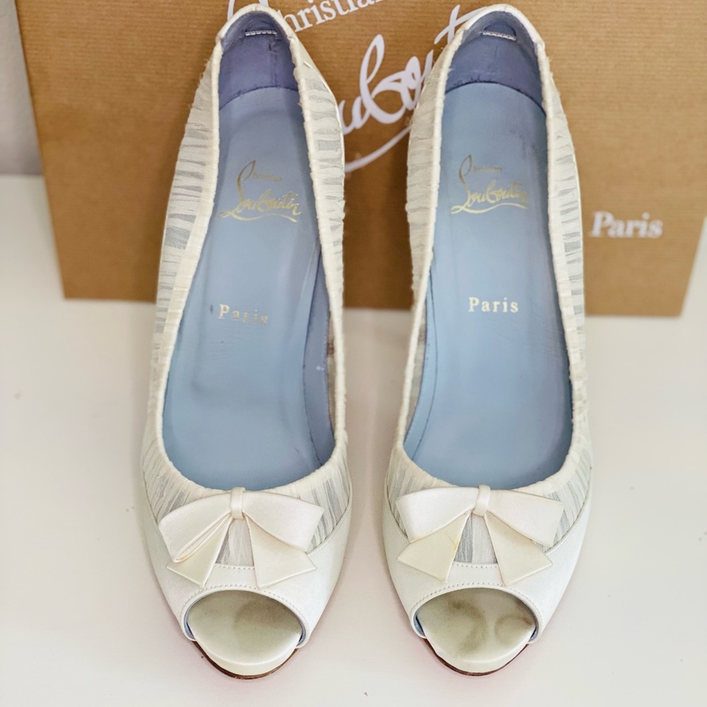 Christian Louboutin Angelique Crepe Satin/Chiffon